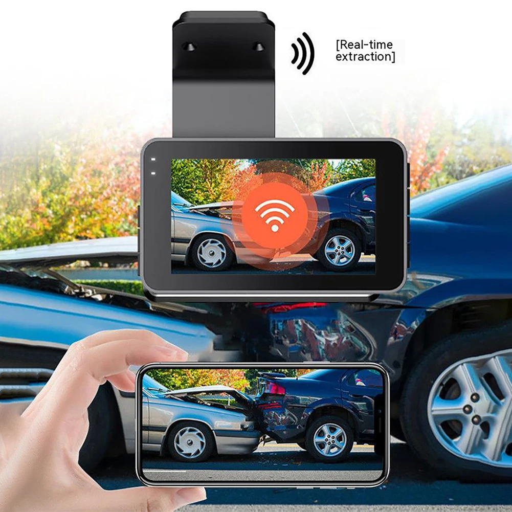 

Видеорегистратор с двойной записью HD и Wi-Fi для автомобиля, многофункциональная широкоугольная камера для автомобильного грузовика
