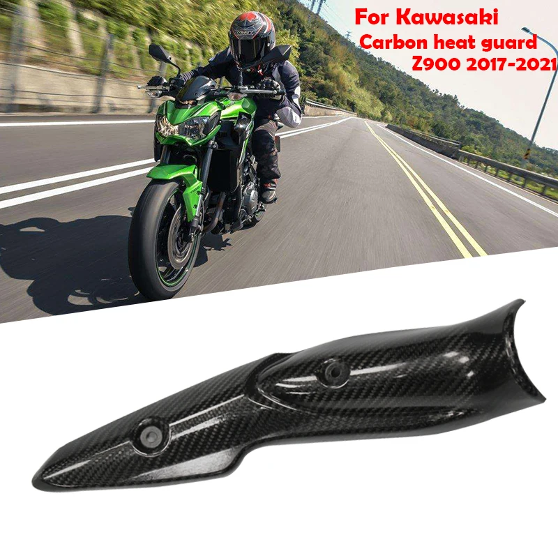 SlipOnForKawasakiZ900Z900eMotorcycleExhaustMidLinkPipeCarbon