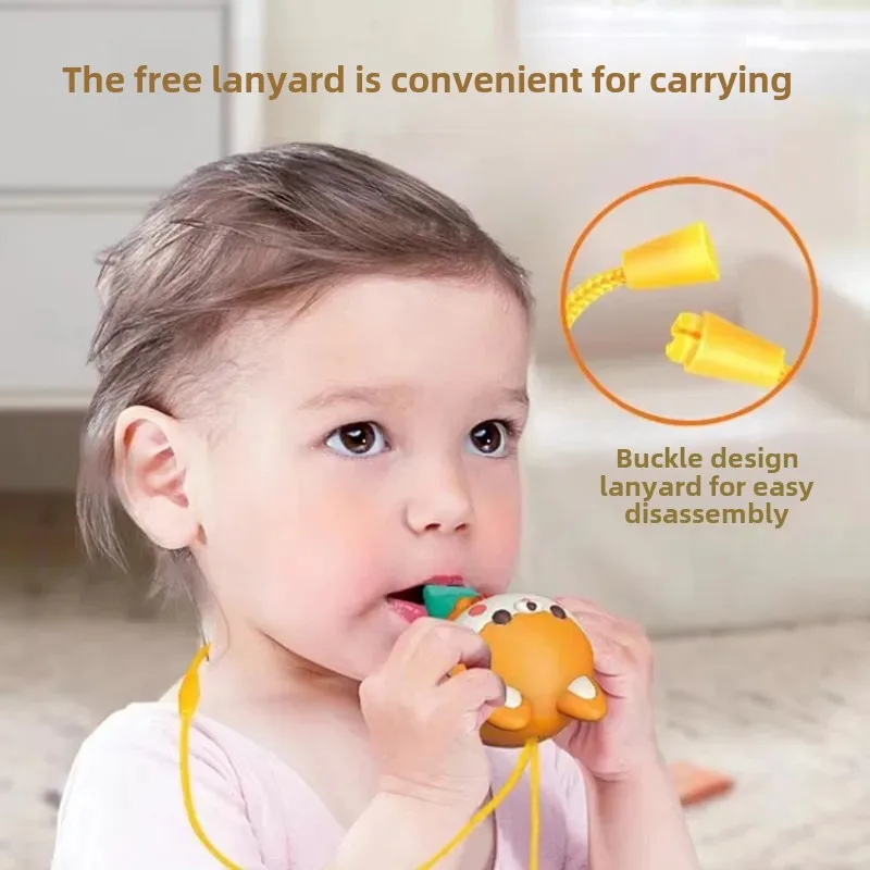 New Cartoon Whistle Lanyard Whistle Plastic Children's Toy Referee Sports And Entertainment