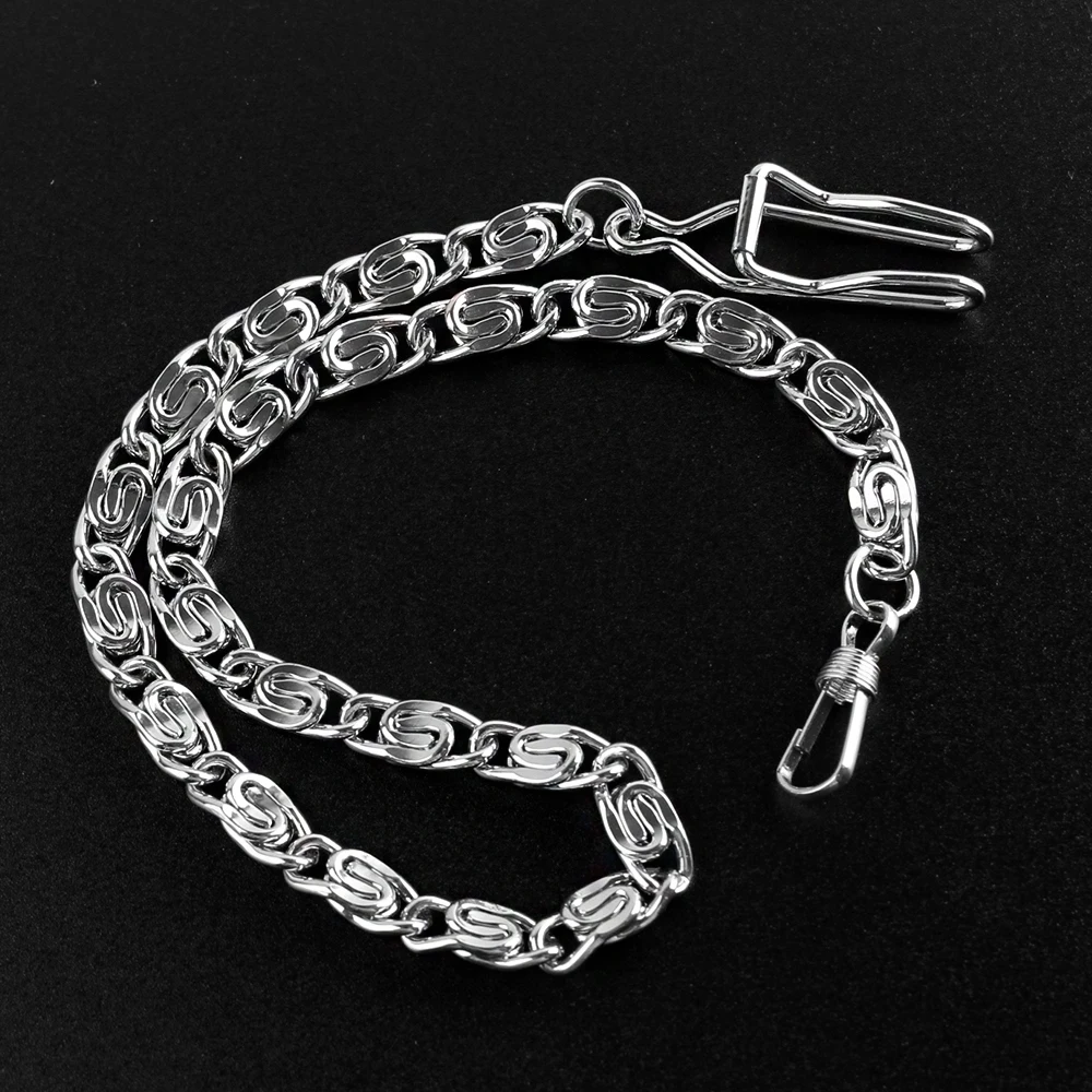 Vintage Metal 37.5cm Albert Vest Chain with Lobster Claw Clasp Design Pocket Watch Stand Single Buckle Link Vest Chain Accessory pocket watch chain