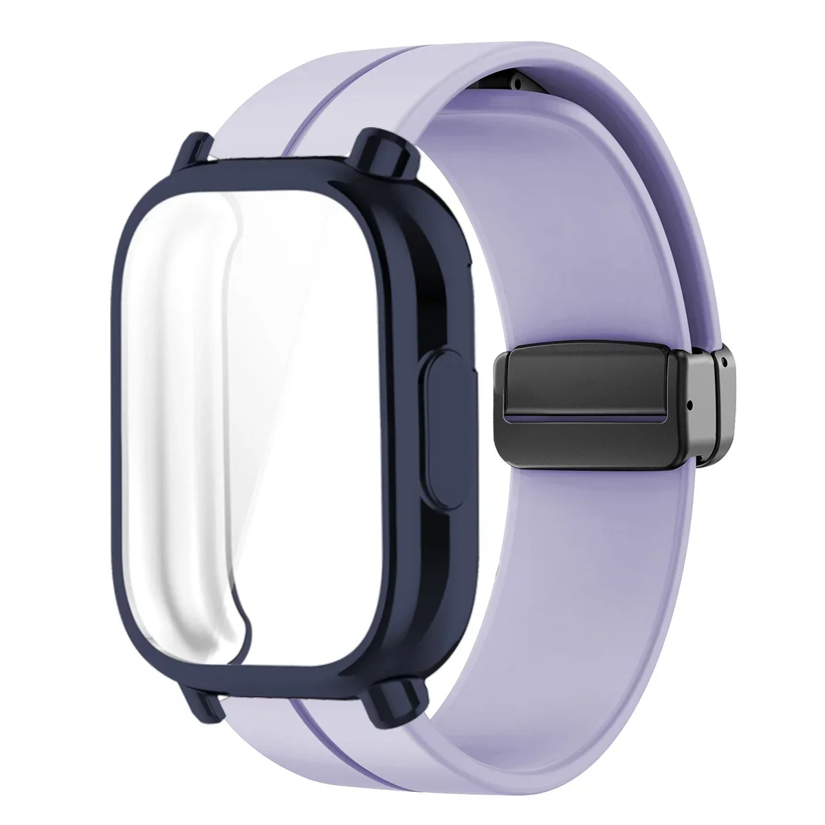 Enhanced TPU Case with Silicone Strap for Smartwatch Protection and Style