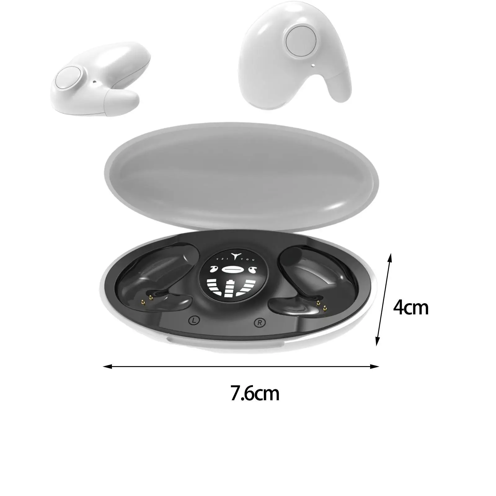 Mini in Ear Earphones IPX5 Waterproof HD Call Stereo Sound Wireless Earbuds Skin Color 6