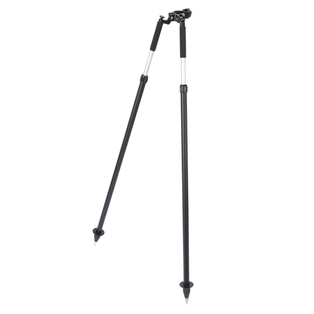 Factory DZ22A Black Aluminum Bipod With Thumb Release Clamp For Prism Pole GPS P