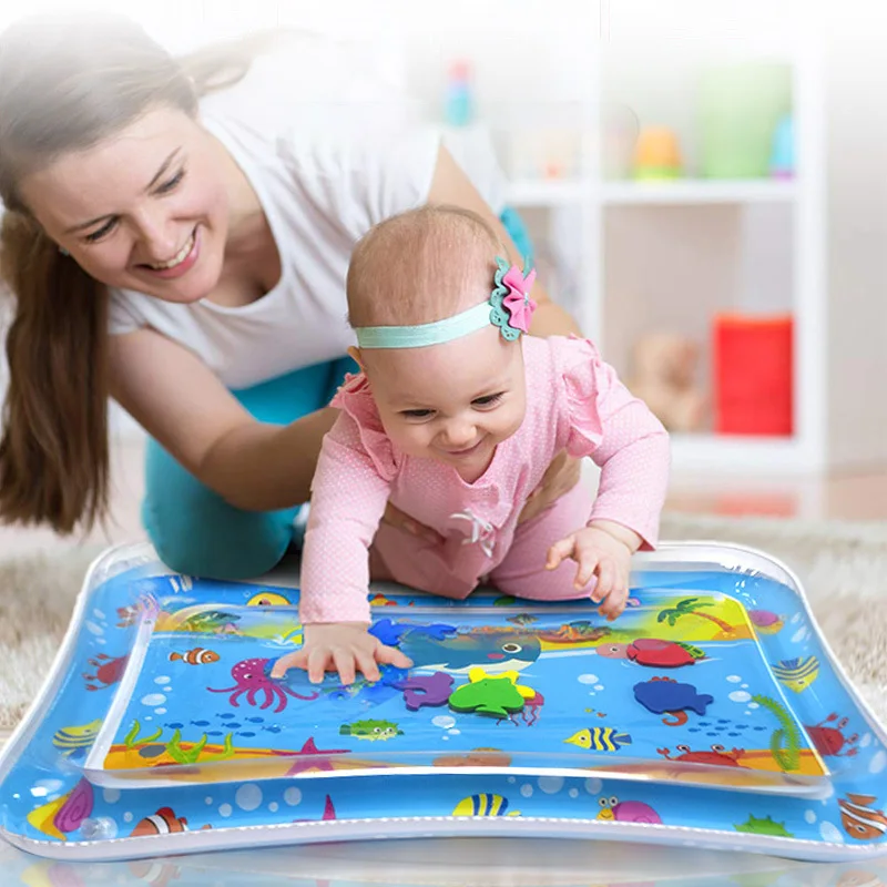 Baby Water Mat Pat Pad Spray Inflatable Different Patterns Water Cushion Marine Life Mat Ice Accessories Play Pool