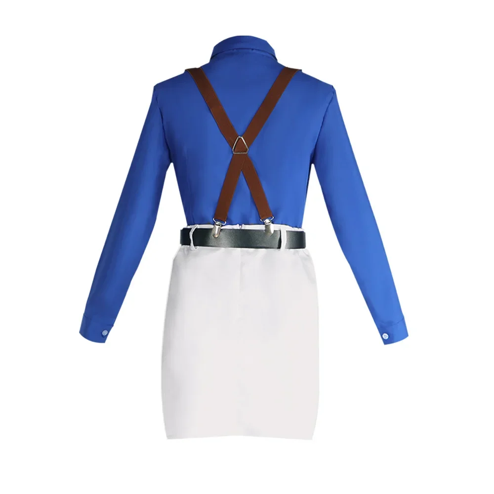 Nanami Cosplay Kostuum Kento Uniform Slim Fit Dames Shirt Met Stropdas Jarretelbril Anime Jujutsu Prop Cravat Outfit Cadeau