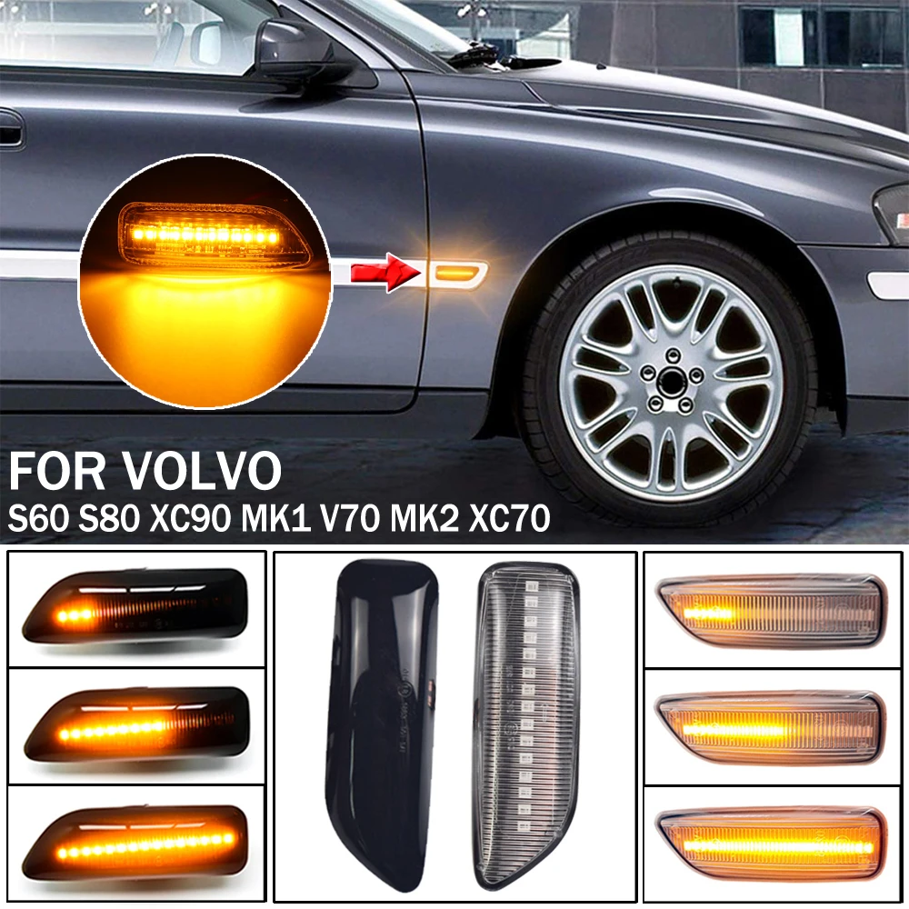 1pairForVolvoV70S60S80XC70XC90200020092PcsLEDDynamicSide