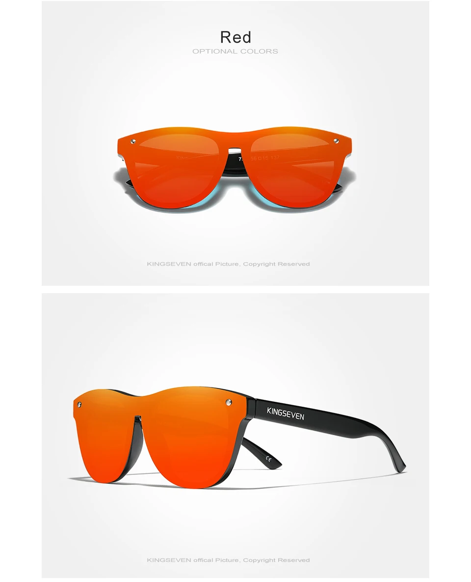 KINGSEVEN 2022 New Women's Polarized Sunglasses TR90