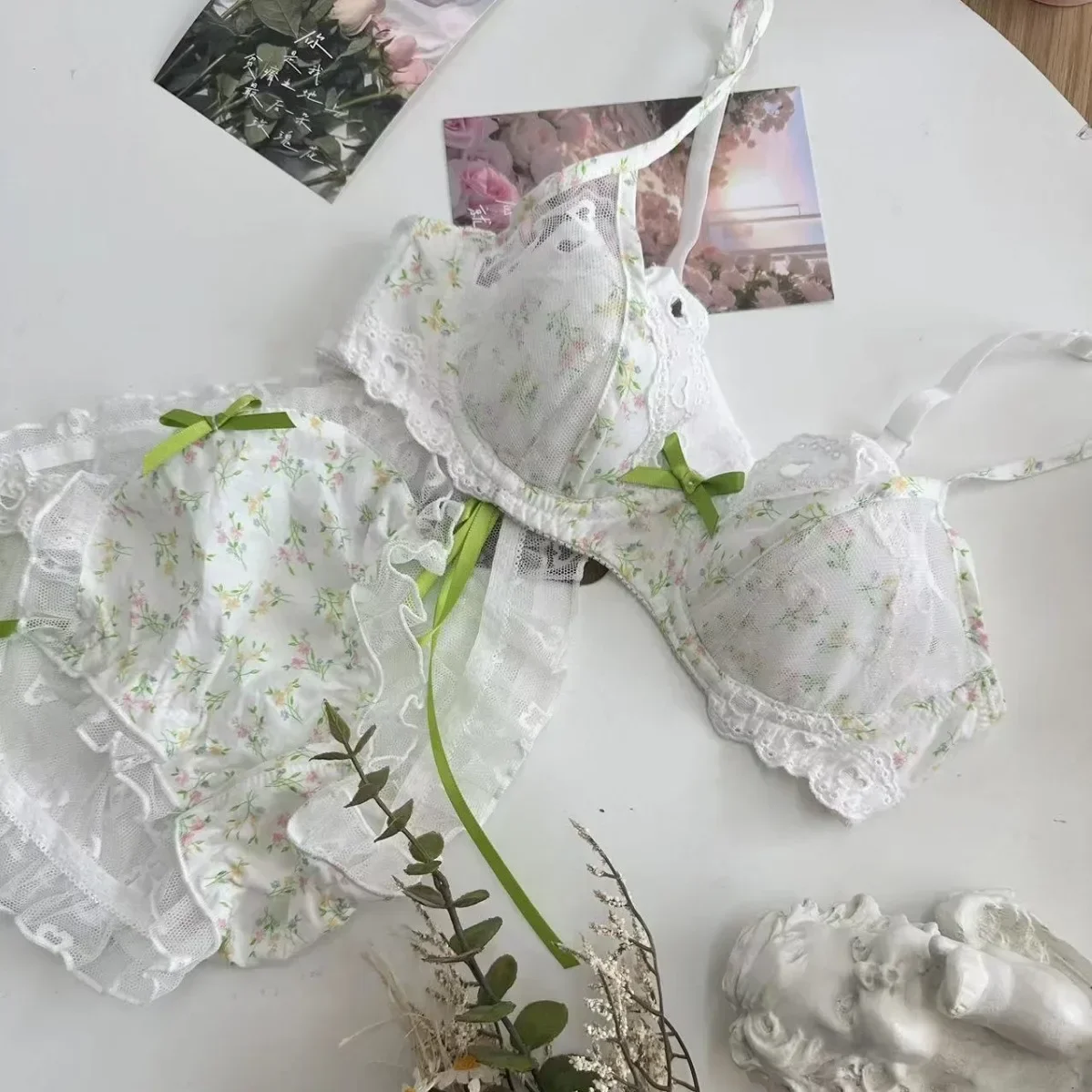 French girl's sexy floral print pure desire 2025 n...