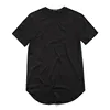 ZSIIBO TX135-C Men's T Shirt Extended Round Sweep T-Shirt Curved Hem Long line Tops Hip Hop Urban Blank Tees Clothes Streetwear 4