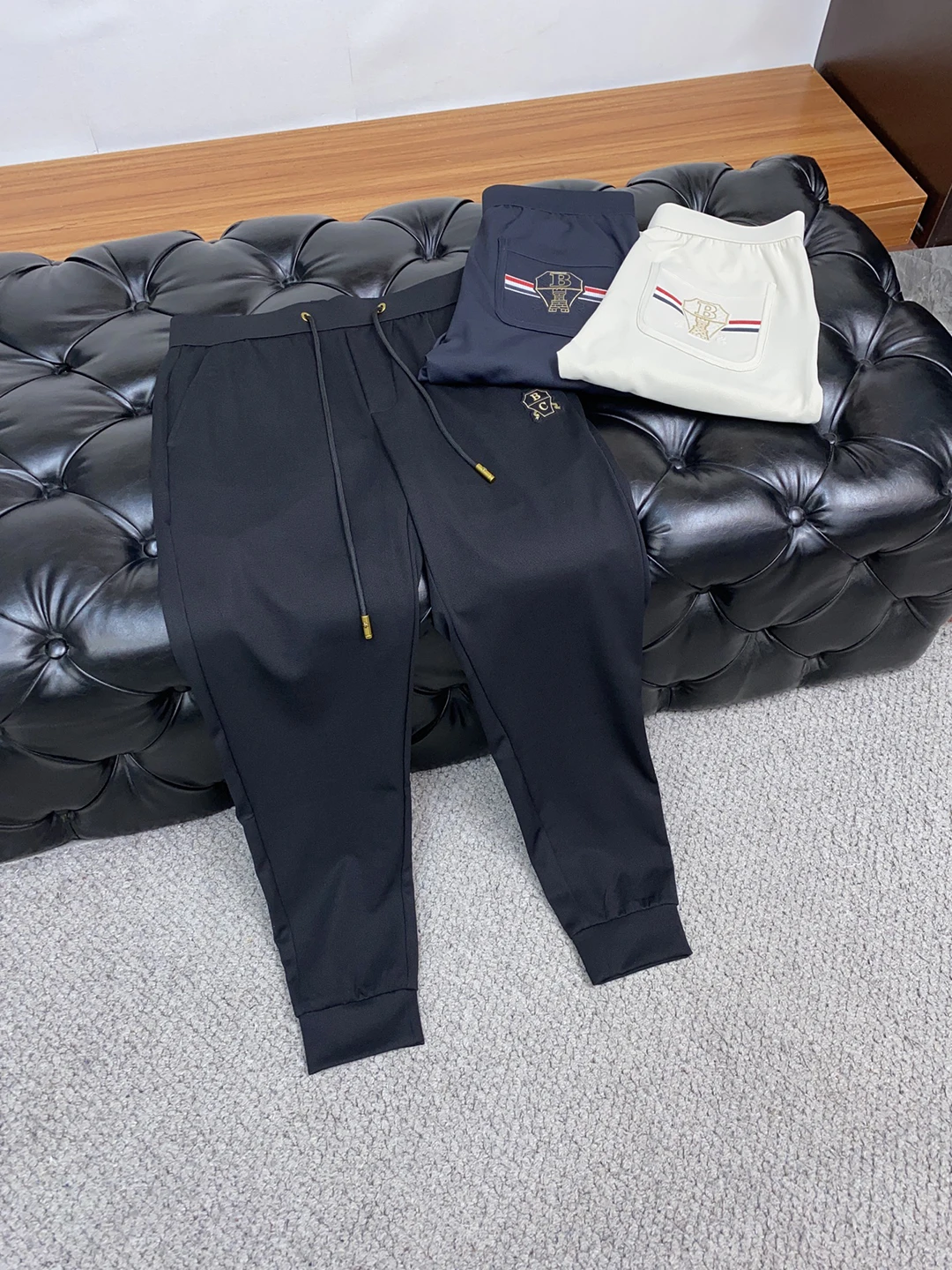 

BC Casual pants men's 2024 new Drawstring waistband cotton Straight long pants Old Money High-Quality Soft touch British style