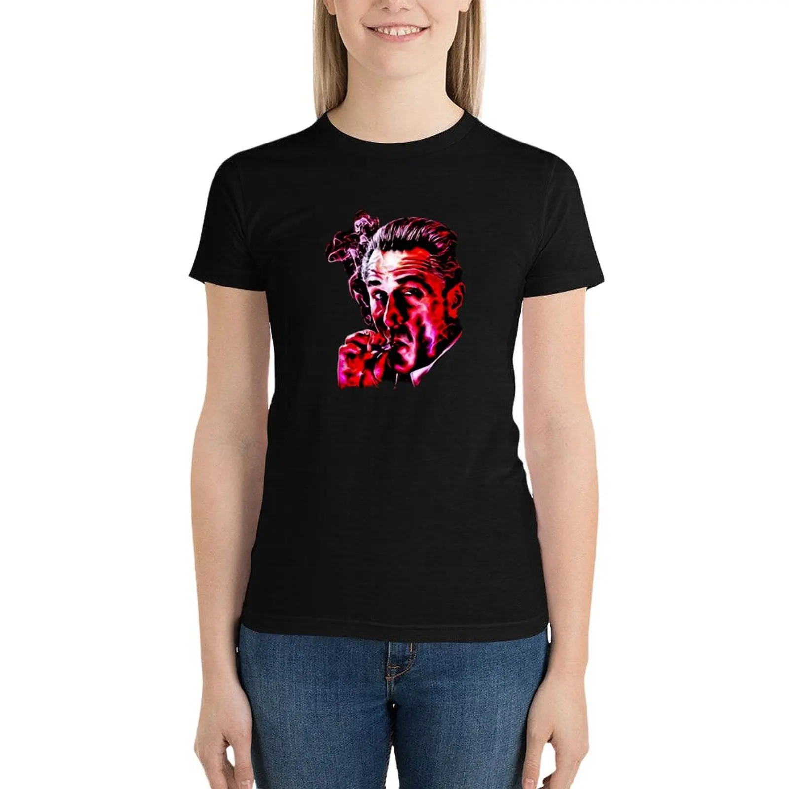 

Robert De Niro smoking mafia gangster movie Goodfellas painting T-Shirt summer top funny t-shirt dress for Women sexy