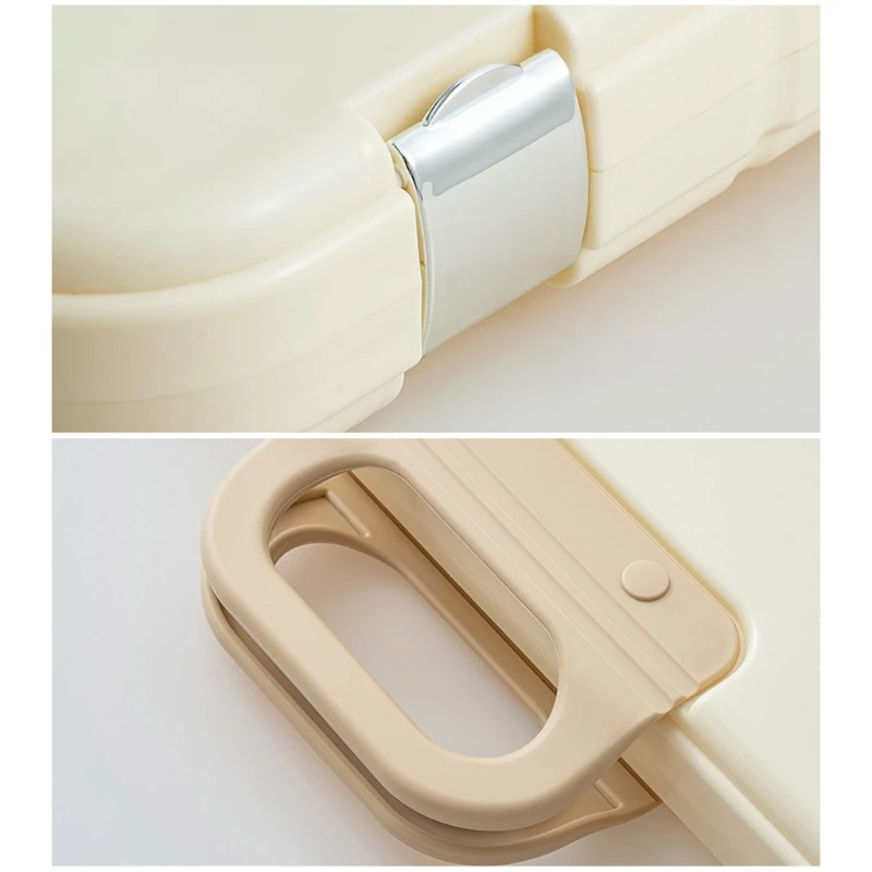 손잡이가 있는 플라스틱 파일 보관 상자 4 문서 정리 상자 다기능 파일 상자 편지지 및 사무용품