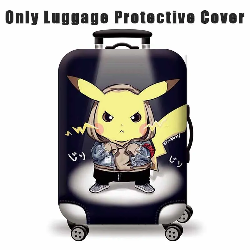 Valise Pokemon Pikachu bagages de voyage porte sac TSA serrure 26 noir