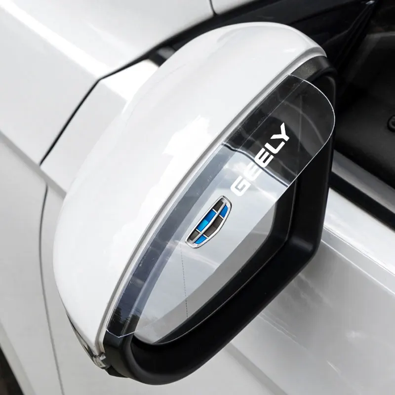 Car Side Rear View Mirror Rain Eyebrow Visor Snow Guard For Geely geometry C Emgrand Gc6 Gx3 Ec7 Atlas Cross NL3 X6 Accessories