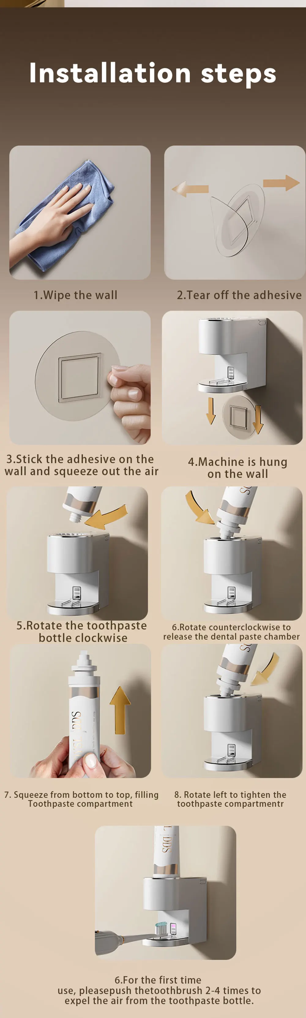 Automatic Wall-Mounted Toothpaste Squeezer - Electric Bathroom Accessory for Kids  Adults