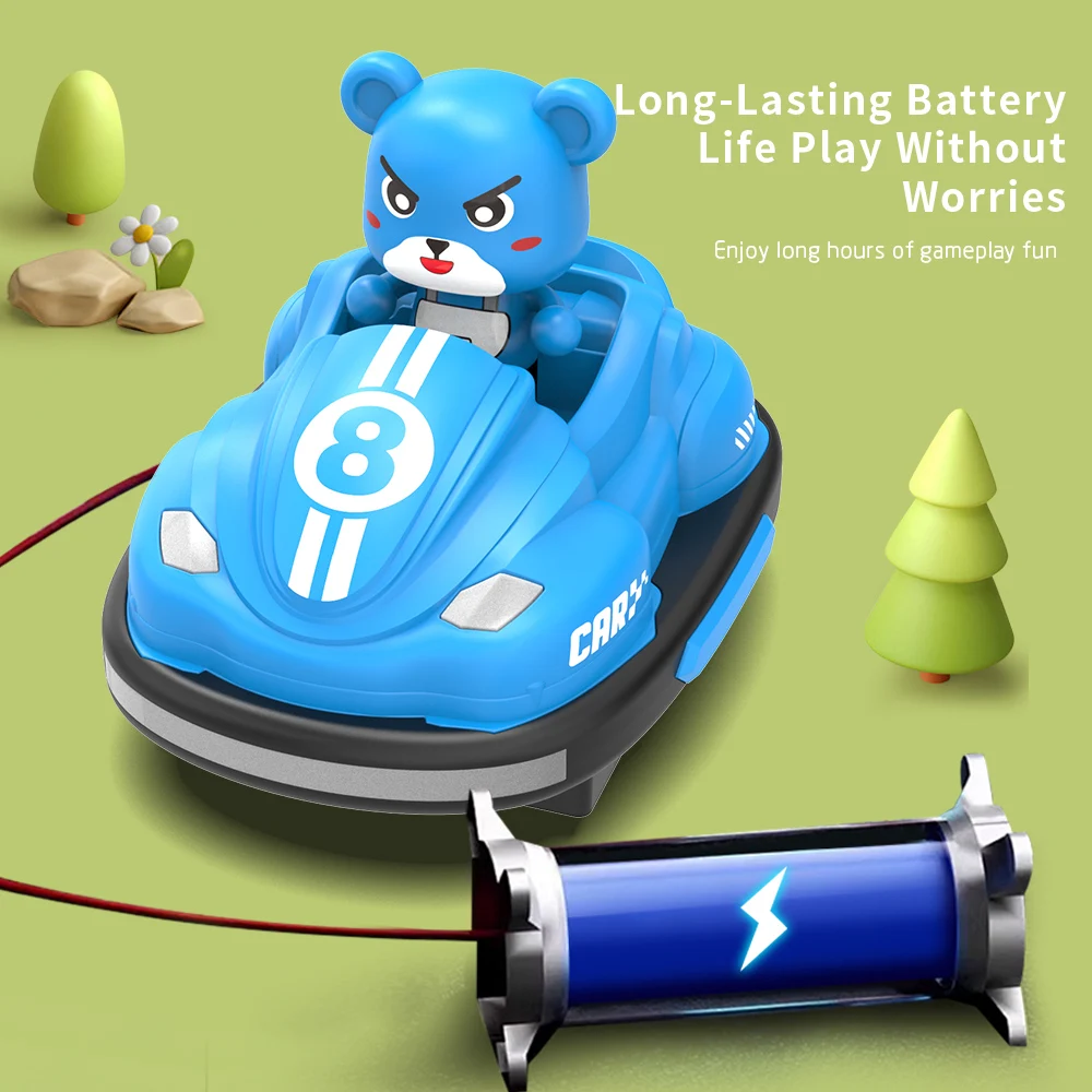 RC Car with LED Music and Plush Toys for Kids