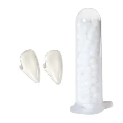 Enhanced Product Title: Realistic Vampire Fangs with Secure Adhesive for Halloween Costume and Cosplay (15mm)