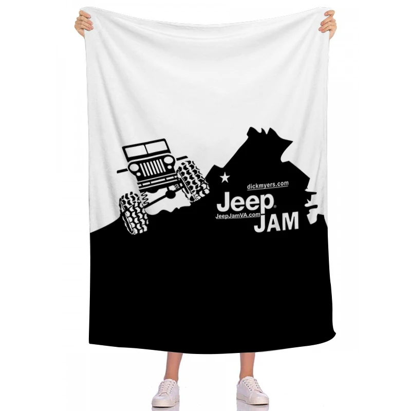

Blanket J-Jeeps Picnic Nap Blankets Sleep Camp Sofa Bedspread Kid Blanket Flannel Wedding Gift Home Decor Bedding Travel Blanket