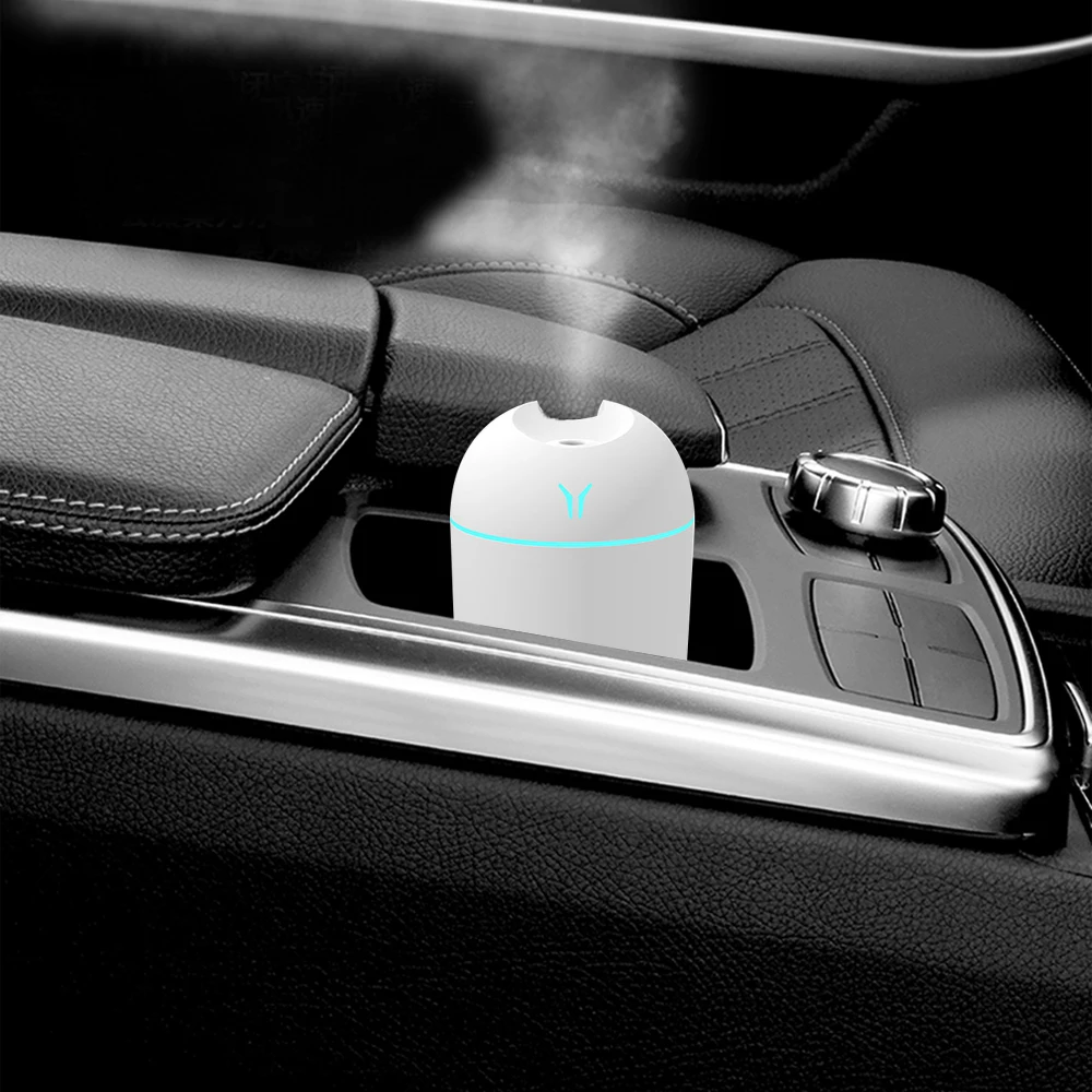 Mini Car Air Humidifier USB Air Purifier Freshener LED Lamp Aromatherapy Diffuser Mist Maker for Home Auto Mini Car Humidifiers air humidifier air freshener air purifier