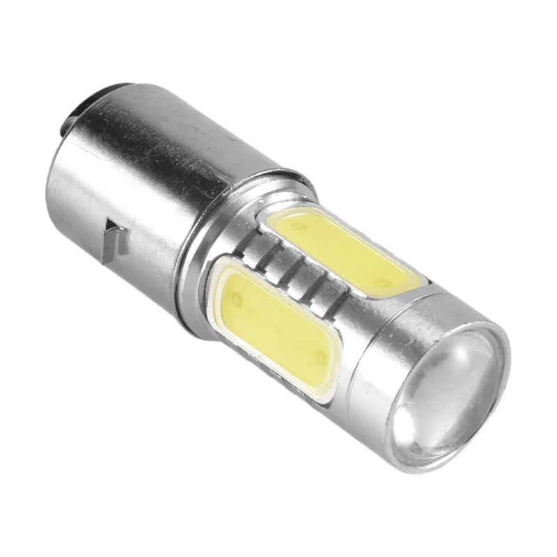 12V BA20D H6 4 COB LED White Bulb Light For Motorcycle Bike Moped ATV Headlight YDH