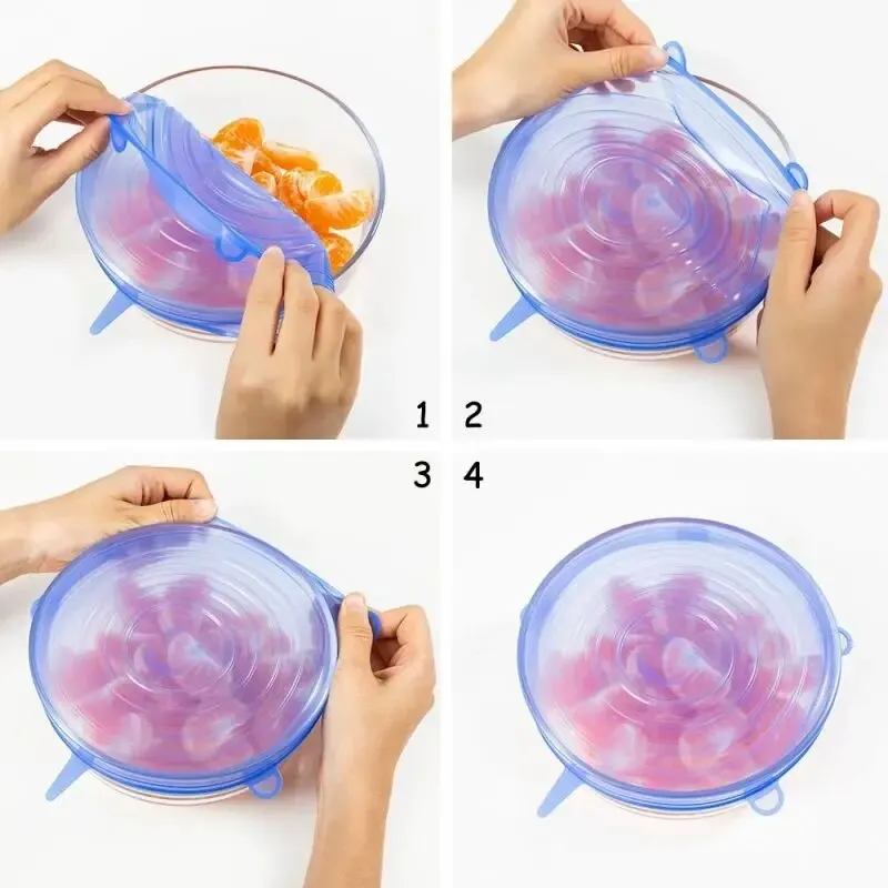 Silicone Lids Stretch Fresh-Keeping