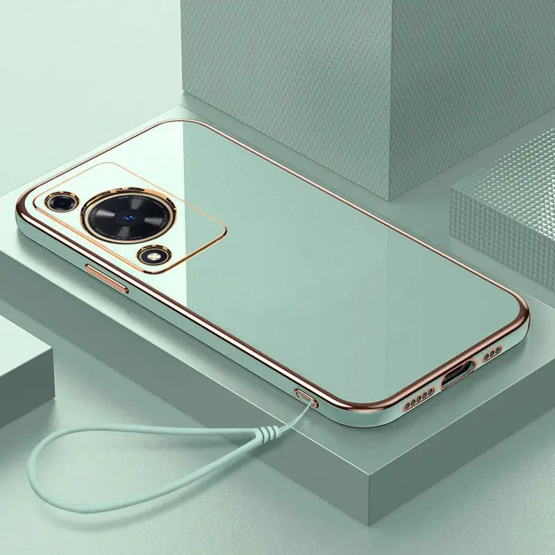 Luxury Shockproof Square Plating Phone Case and Back Cover