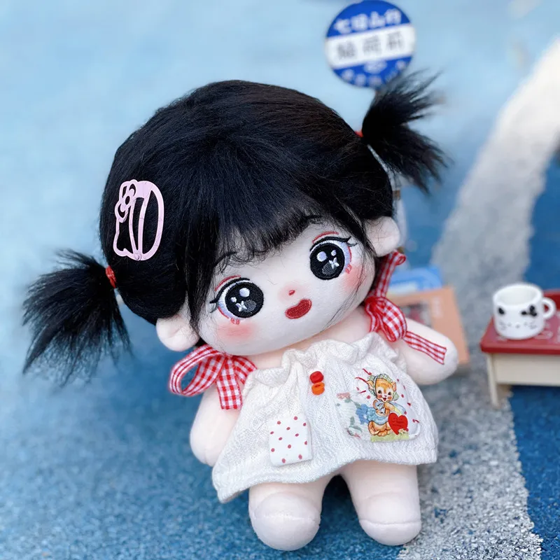 

Детская плюшевая кукла, 20 см, Обнаженная кукла, фигурка куклы, плюшевые игрушки, коллекция черных жареных волос с красивым лицом, подарок без атрибутов