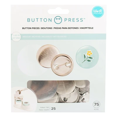 We R Memory Keepers 1.5 Button Press Keychain Kit 10ct