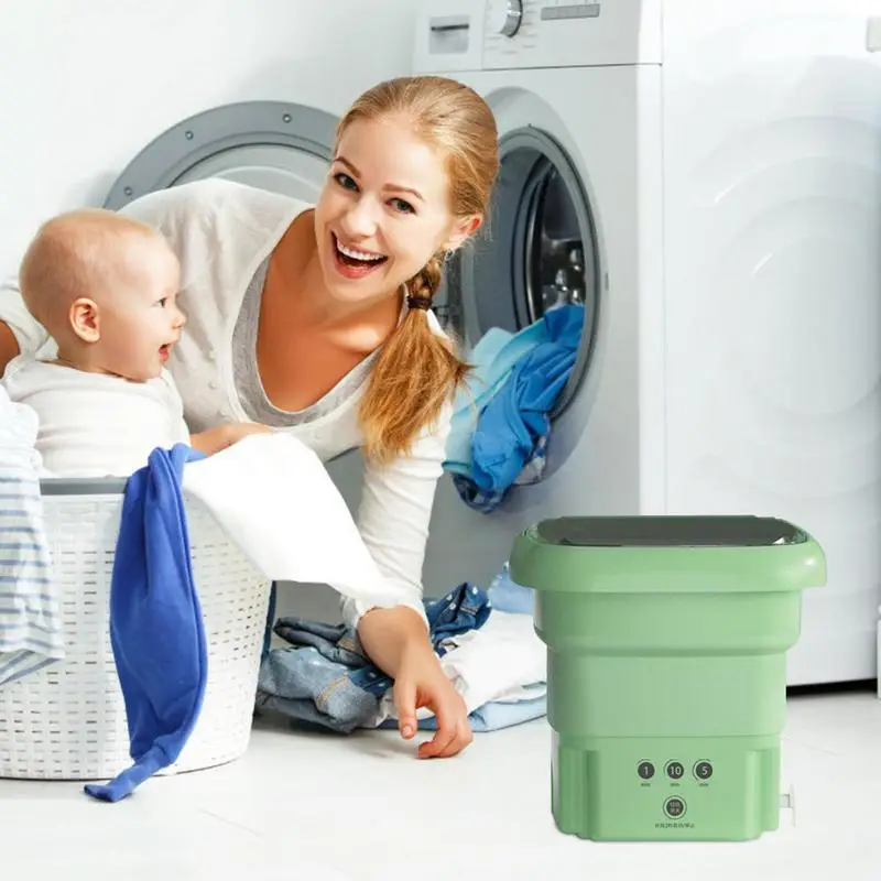 Mini Washing Machine 9L Folding Mini Laundry Machine With Dehydration  Function Durable Laundry Machine Digital Portable Washers - AliExpress