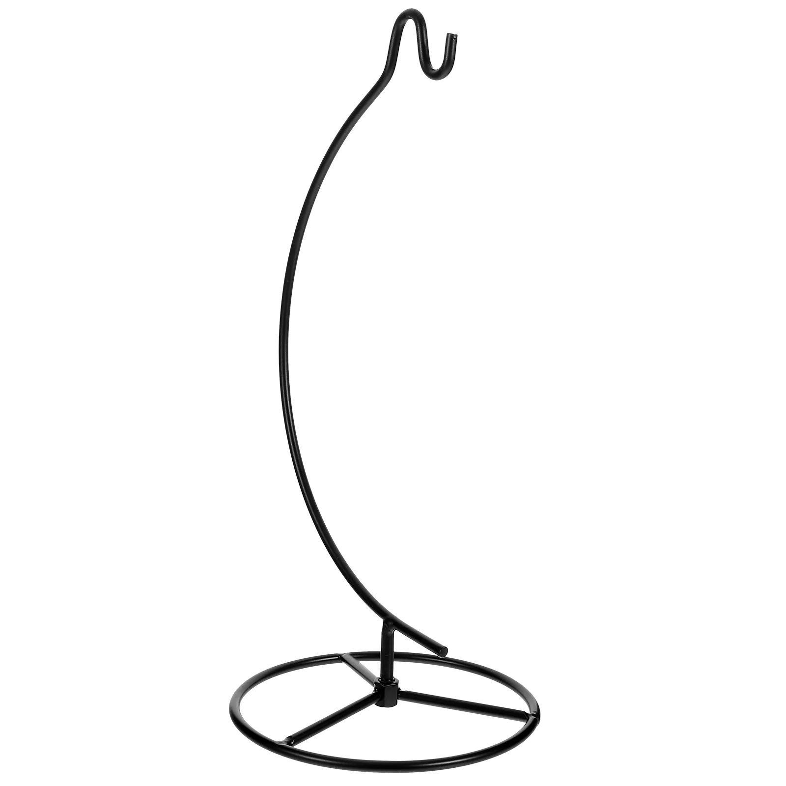 

Air Iron Frame Hook Indoor Home Furnishings Micro Landscape Hanger Moon-shaped Bottle Bracket Hooks Vase Hanging Stand
