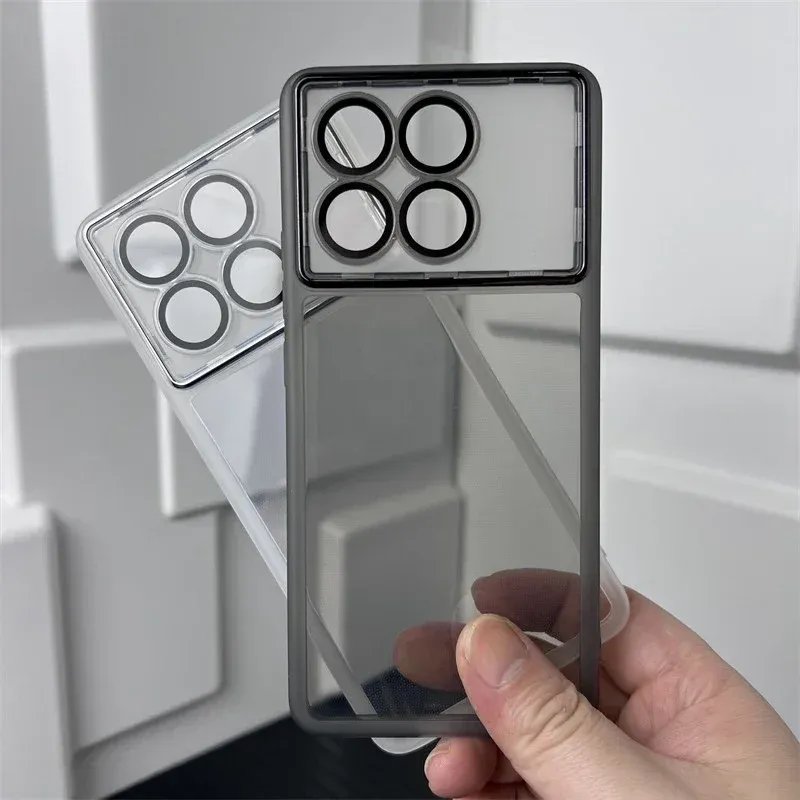 Luxury Lens Film Case Cover for Xiaomi POCO X6 Pro Neo 5G Full Camera Protective Clear Soft Back Armor POCOX6Pro X6Neo Coque Bag