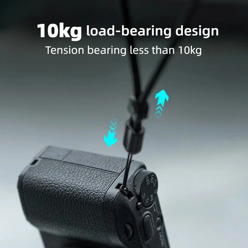 Bracelet Poignet Appareil Photo Noir - Sangle Sécurité 10kg pour GoPro, Sony, Canon