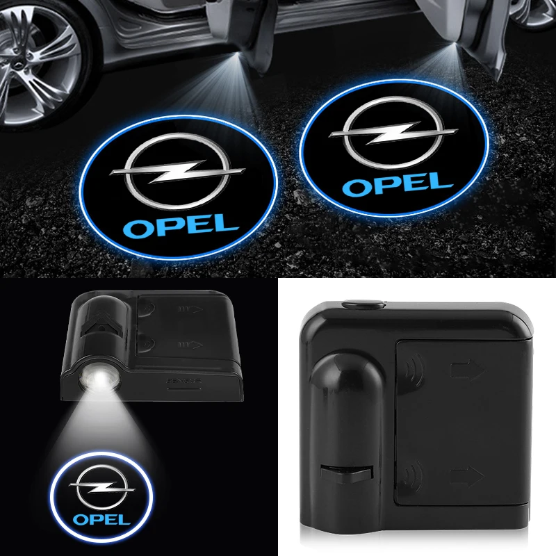 Car Door Welcome Light Car Door Welcome Light Car Projector LED Badge For Opel Ampera Corsa Astra Crossland Crossland-X Mokka Cascada Monza