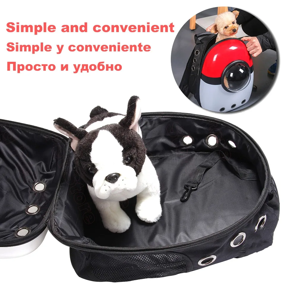 Cat Backpack Transparent Window Ventilation Small Dog Cat Travel Backpack Space Capsule Bag For Cats Carrying Bag Handbag