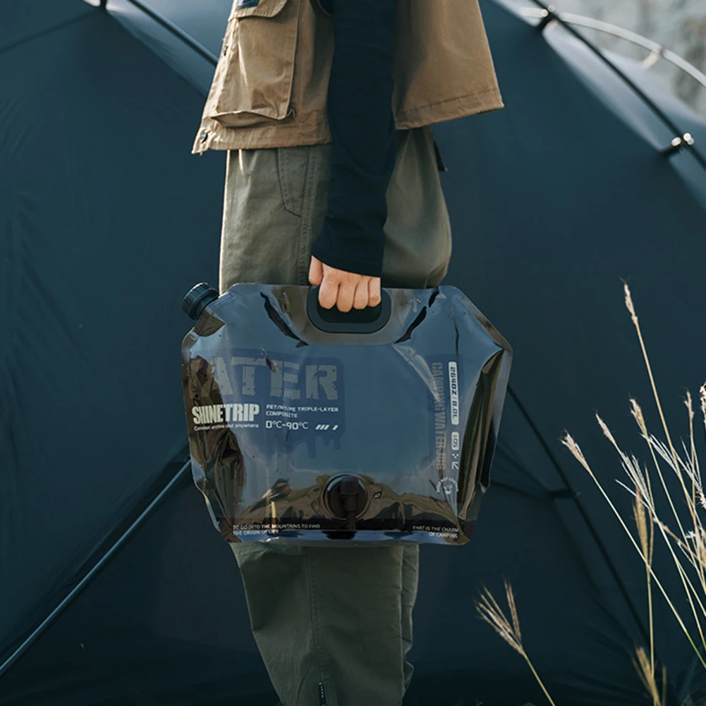 Camping Water Bag Multipurpose Folding Water Container No Leakage Bucket Bag Outdoor Camping Supplies 5L/7.5L/8L/10L,folding bucket,water bucket,water storage bag