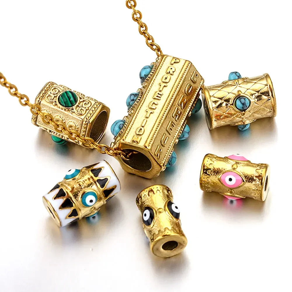 BEEFLYING Lot De 5 Pendentifs Ronds Et Plats En Laiton En