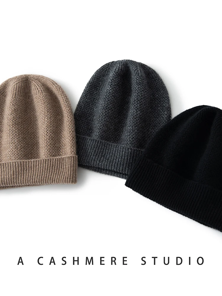 MERRILAMB New Unisex Hat Cashmere Solid Soft Warm Kniited Hats High Quality Men Winter Caps Casual Women\'s Skullies Beanie Cap