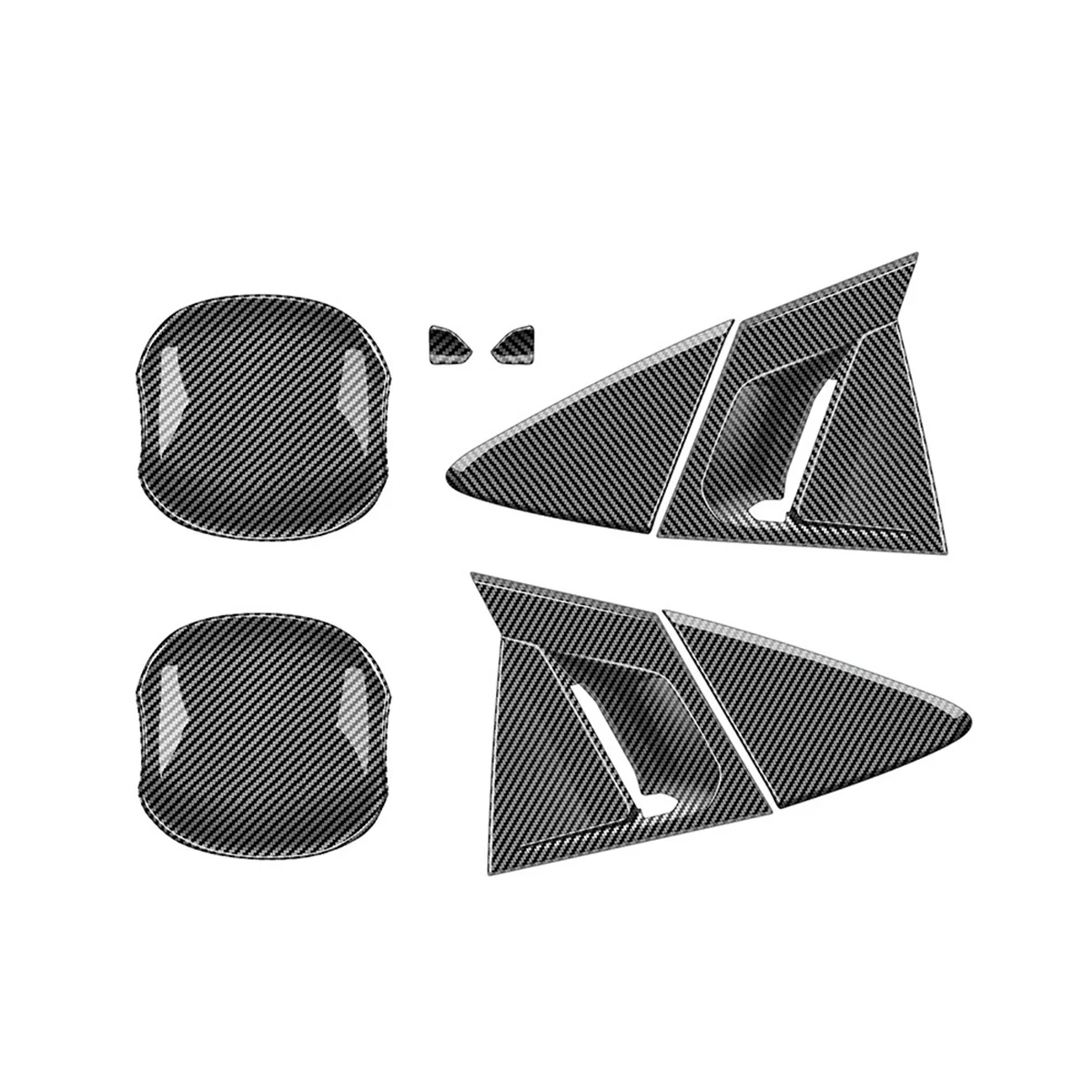 

Автомобильная черная углеродная ручка для Toyota Prius 60 серии 2020-2023, наружная дверная ручка, крышка чаши, отделка, наклейка