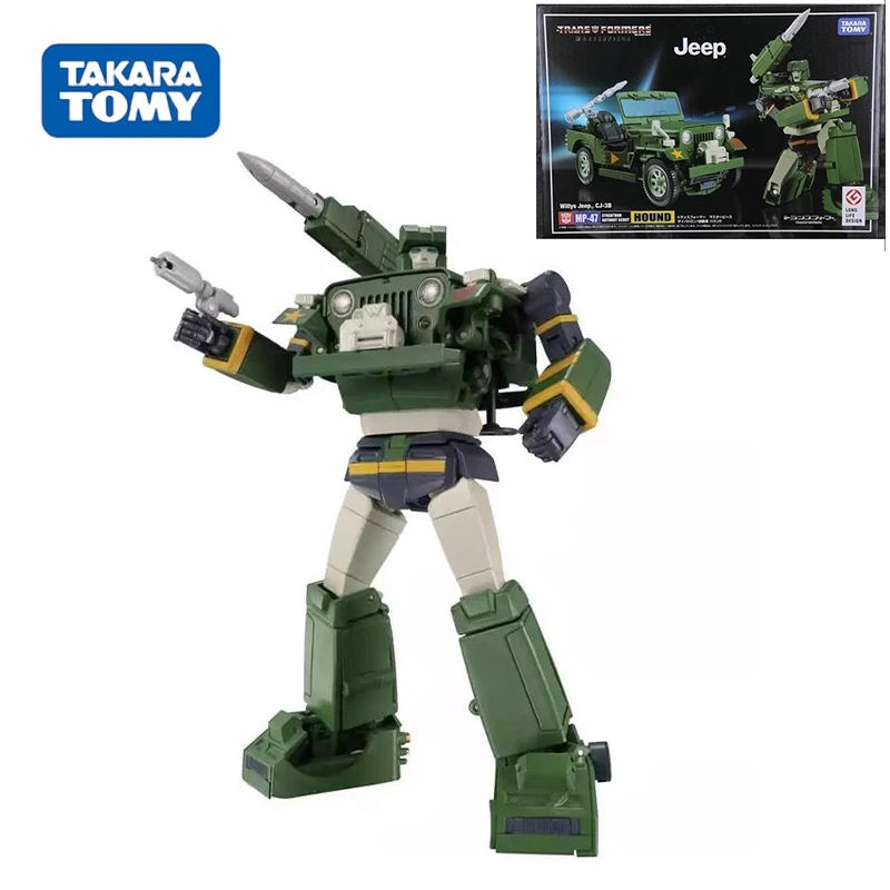 

In Stock Original Transformers TAKARA MP-47 Masterpiece Hound Anime Figure Action Figures Model Toys