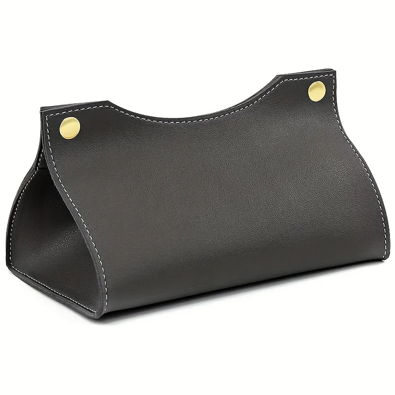 Personalized Customized Light Luxury Leather Tissue Box Home Creative Living Room Storage Car Tissue Box Storage Bag Napkin Box