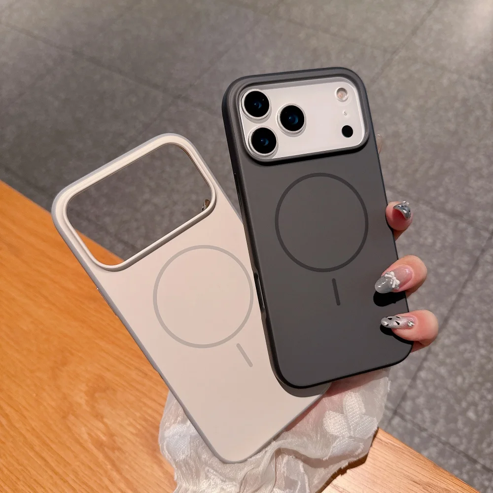 Matte Candy Solid Color Case For Iphone 16 Pro Max 17 Air Magnetic Wireless Charging Ultra Slim Shockproof Cover_voghion.com