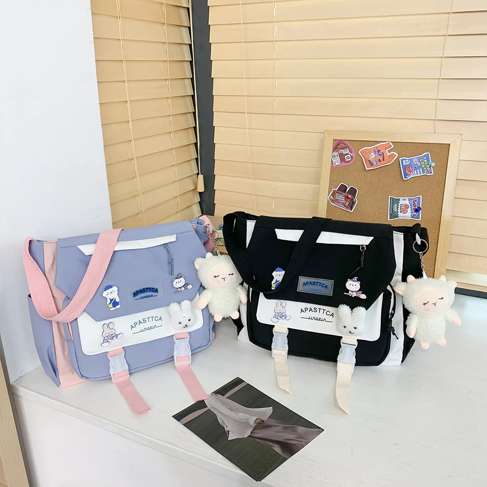 Student All Types Of Handbags Canvas Multi-pockets Zipper Handbag