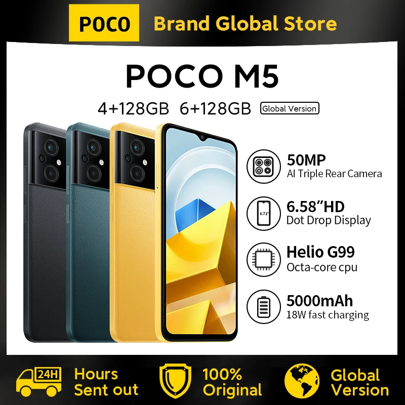POCO M5 SIMフリースマートフォン Helio g99 中古 携帯電話本体