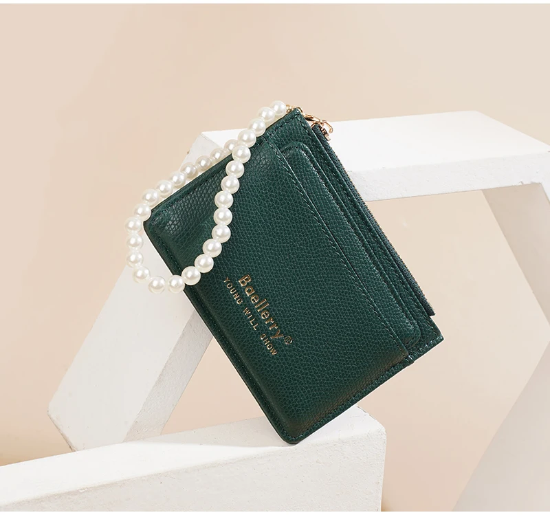Baellerry Mini Slim Damen-Geldbörse, neuer kurzer Kartenhalter mit Reißverschluss, Münzfach, hochwertige Kartentaschen, kleine Geldbörse für Mädchen – Detail 16