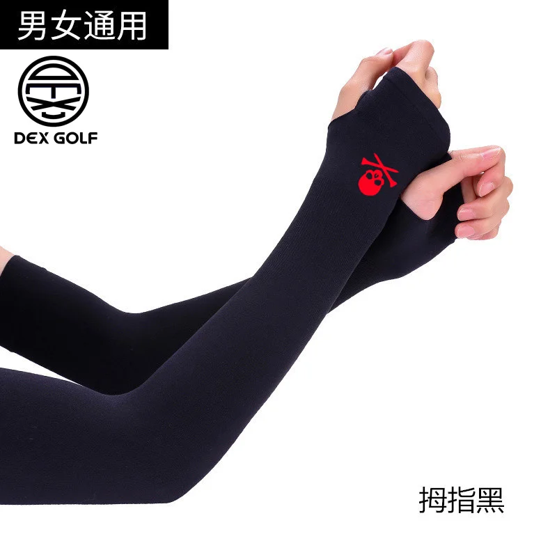 남녀공용 골프 슬리브, 햇빛 차단 및 UV 차단, 럭셔리 야외 스포츠, 아이스 실크 암 슬리브, 여름 패션
