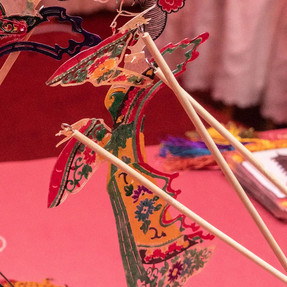 10개 손인형 제어 스틱 원목 DIY 조작봉 그림자극용 나무 공예 스틱 인형