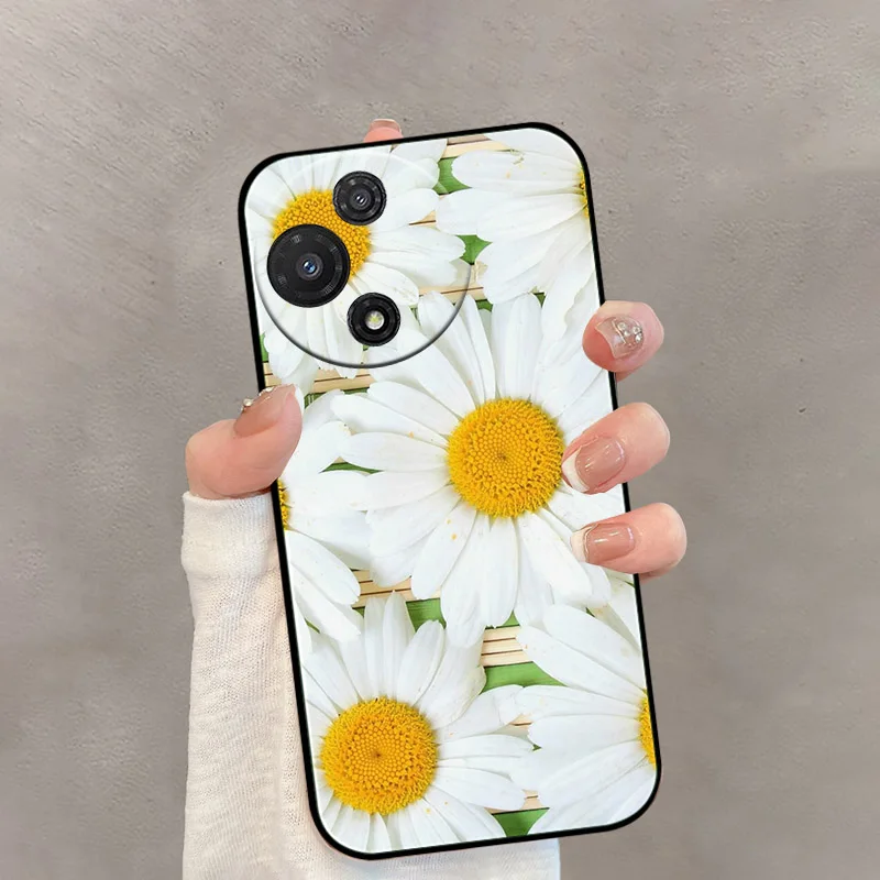 Butterfly Flowers Silicone Phone Case - Soft TPU Protective Cover