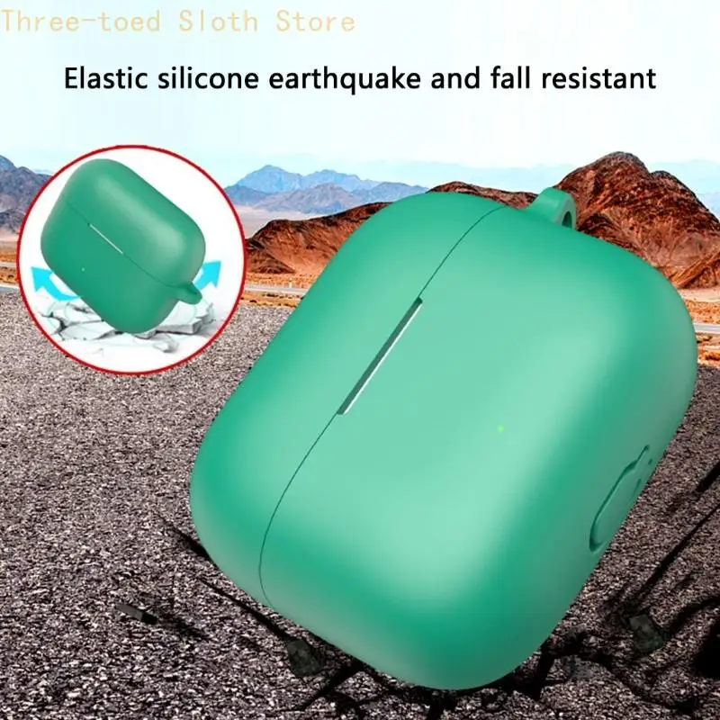 Flexible Soft Silicone Shockproof Earbud Protector Case - Scratch Resistant Sleeve