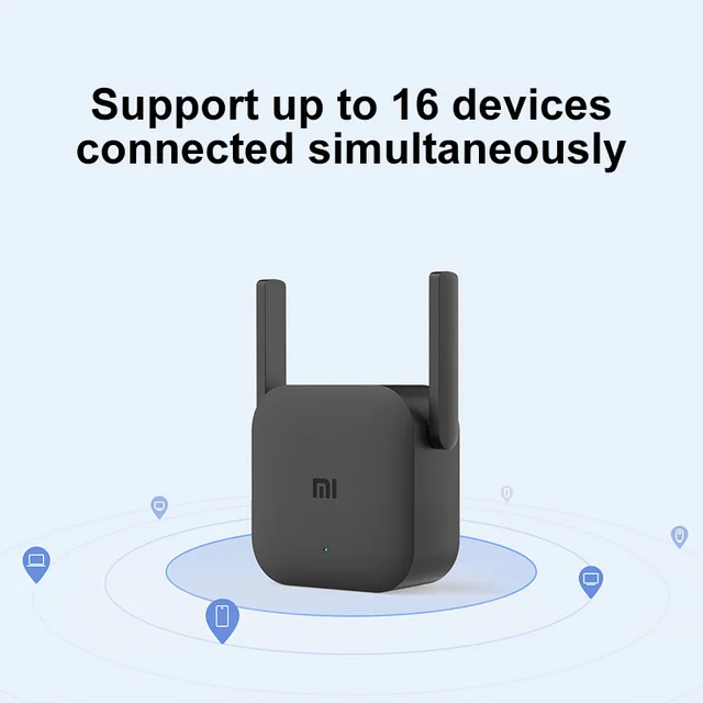 Xiaomi Original Wifi Amplifier Pro Router 300M 2.4G Repeater Network Expander Range Extender Roteader Mi Wireless Router Wi-Fi 4