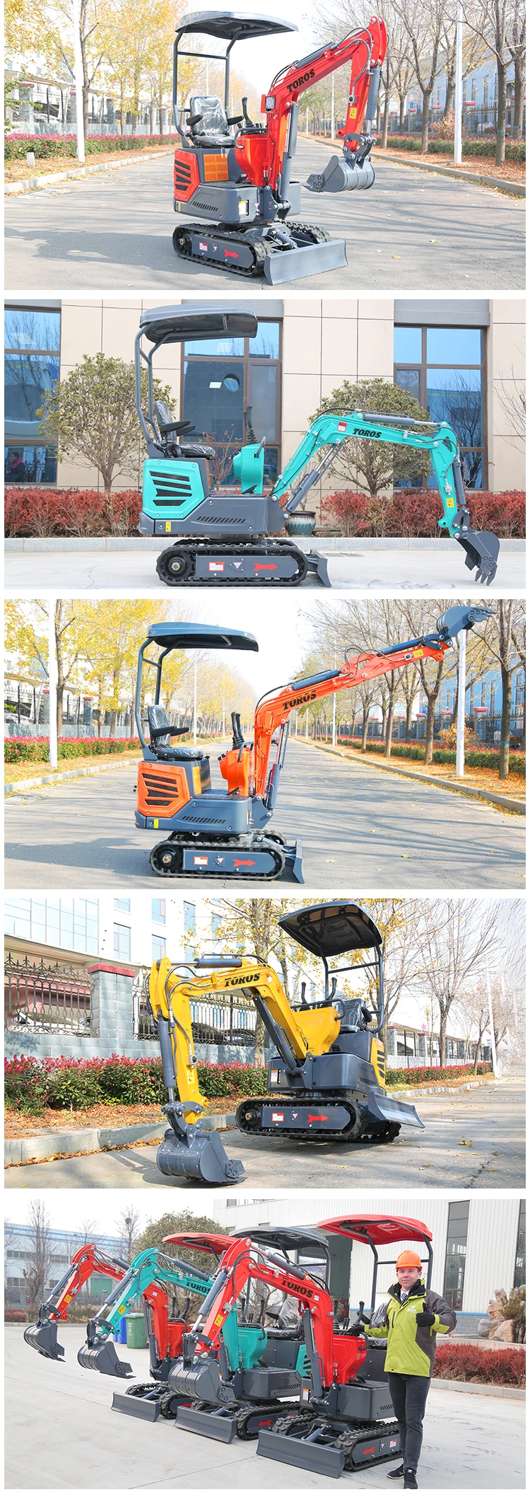 Sd05e5b6b1bca410788409585aa8b1c0dG 1 Ton Mini koparka gąsienicowa Auger mały koparka wymiana fabryczna cena na sprzedaż 1.2 Ton Bagger CE EPA producent porcelany